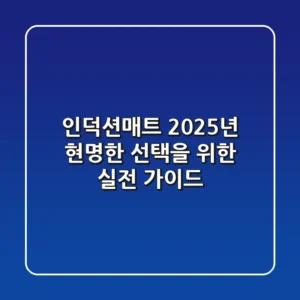 인덕션매트, 2025년 현명한 선택을 위한 실전 가이드