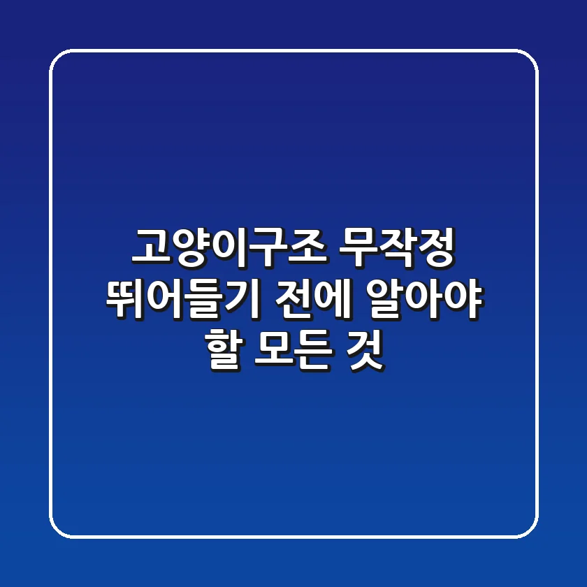 고양이구조, 무작정 뛰어들기 전에 알아야 할 모든 것