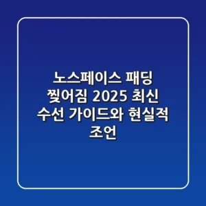 노스페이스 패딩 찢어짐, 2025 최신 수선 가이드와 현실적 조언