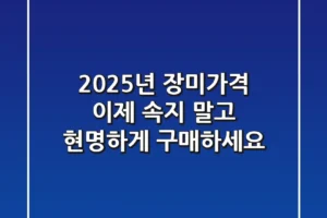 2025년 장미가격, 이제 속지 말고 현명하게 구매하세요!