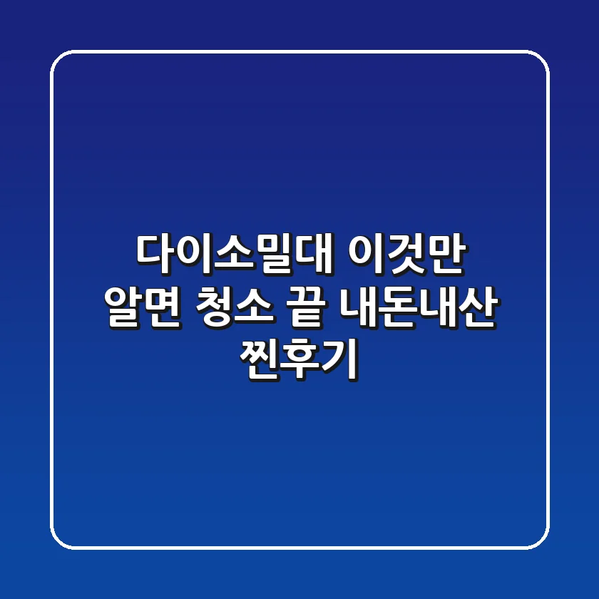 다이소밀대, 이것만 알면 청소 끝! (내돈내산 찐후기)