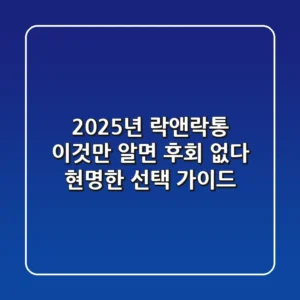 2025년 락앤락통, 이것만 알면 후회 없다: 현명한 선택 가이드